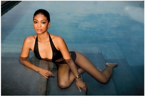 Chanel Iman chatte