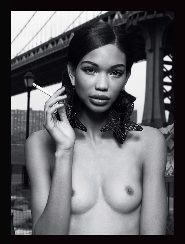 Chanel Iman les seins sont visibles 77